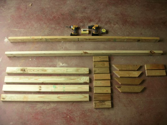 Rack 02. Use Plastic Lattice For Long Materials. Diy Coat Rack Easy 