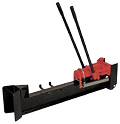 Hand powered shop log splitter