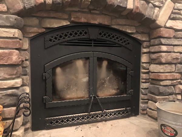 glass wood stove clean creosote build method works experience