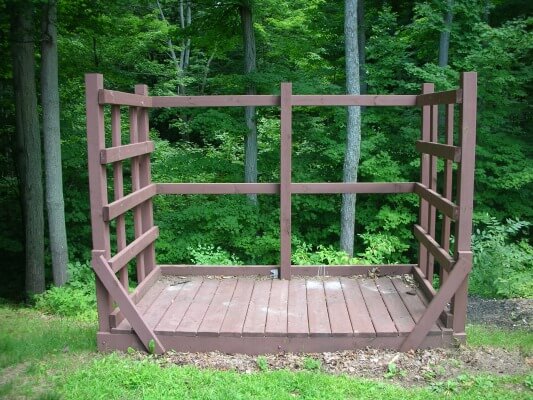 Deck sales firewood storage