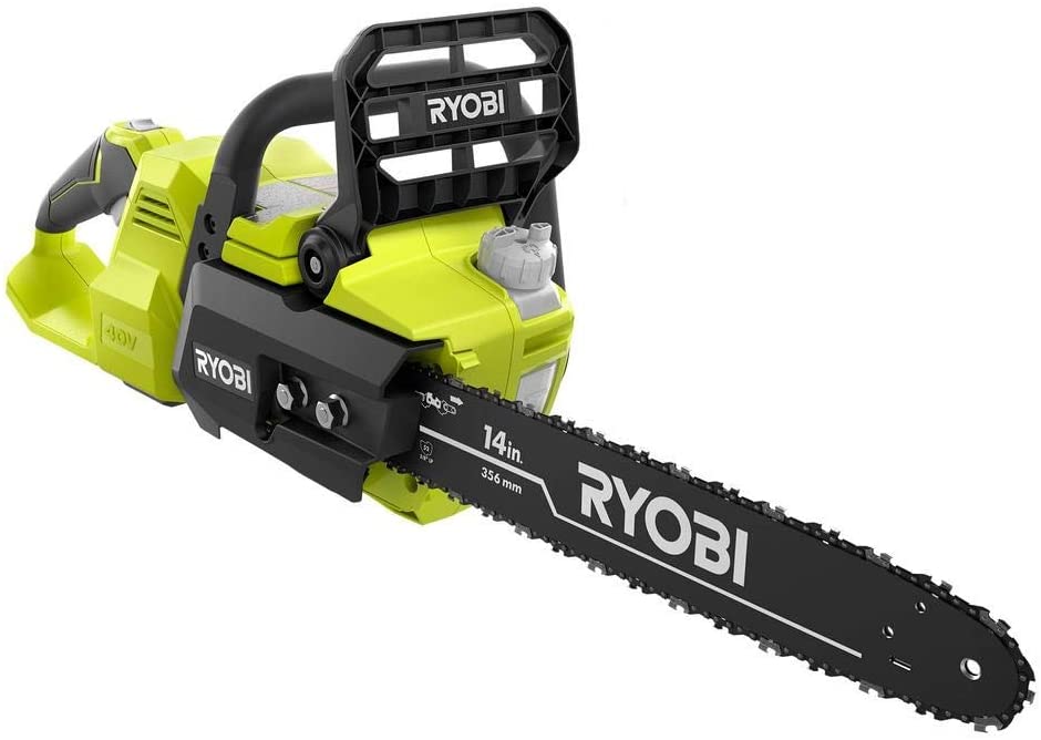 Аккумуляторная цепная пила ryobi. Ryobi 40v Chainsaw. Ryobi 754. Пауэр бензопила. Chainsaw пила аккумуляторная.