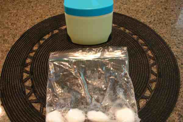 Cotton Ball Fire Starter - Make One Vaseline