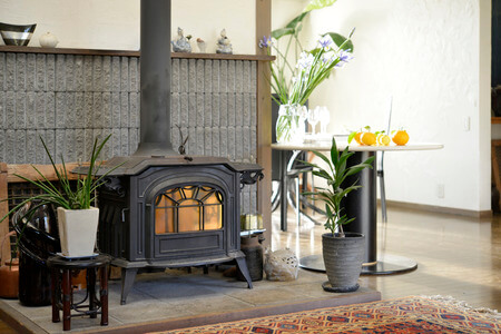 How to heat your house with just a wood burning stove